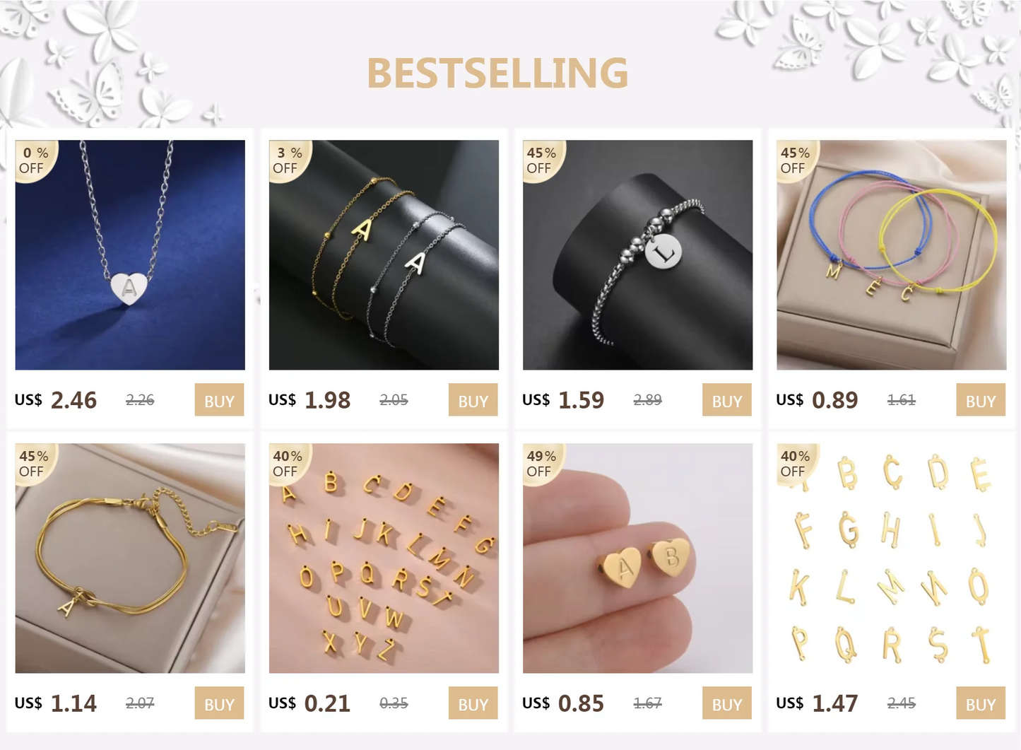 Initial Letter Necklace