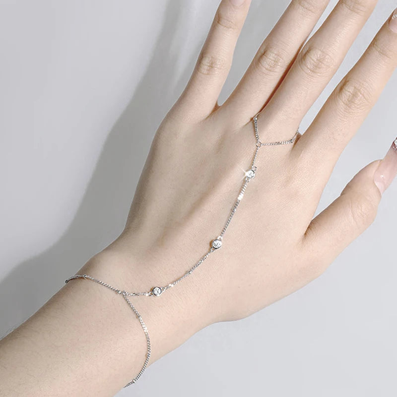 Moissanite Silver Bracelet
