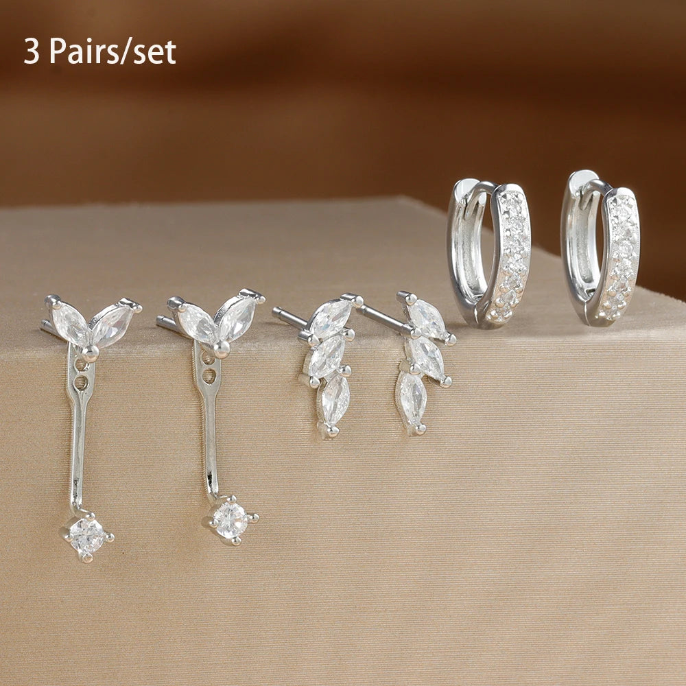 Zircon Huggies Earrings