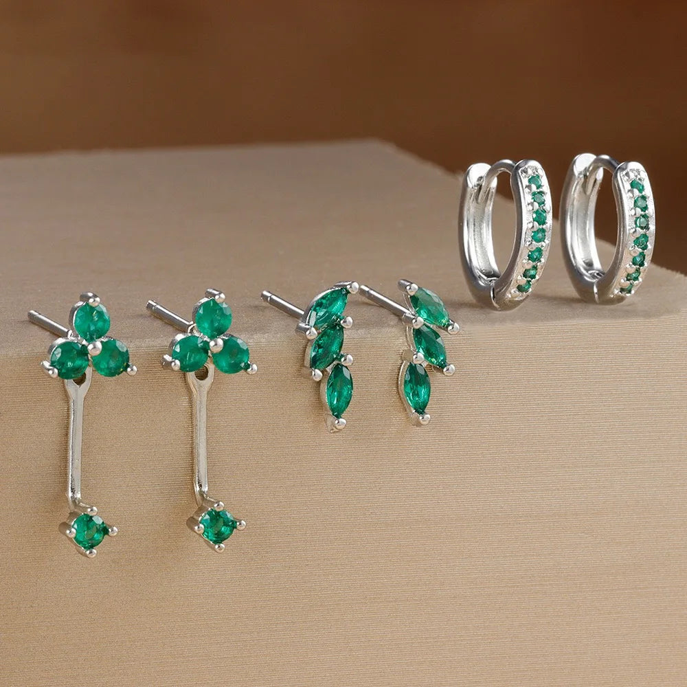 Zircon Huggies Earrings