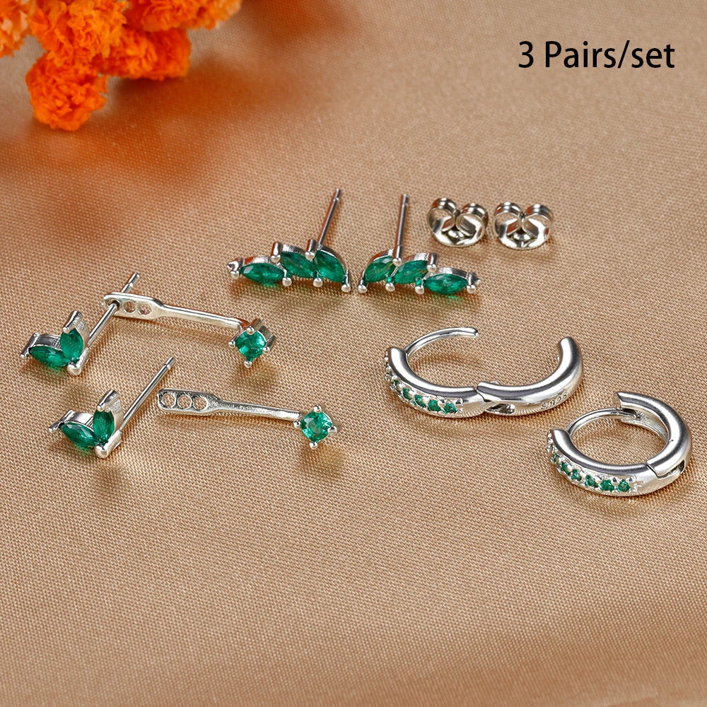 Zircon Huggies Earrings