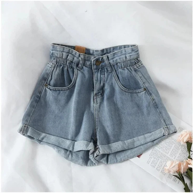 Korean Retro Denim Shorts