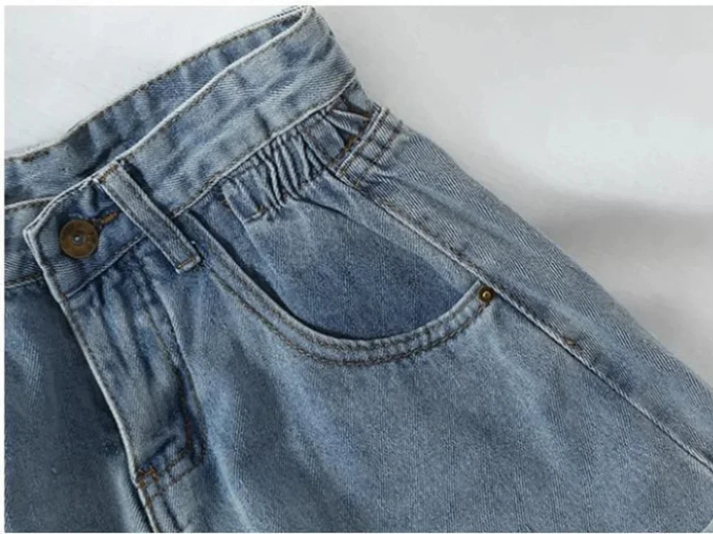 Korean Retro Denim Shorts