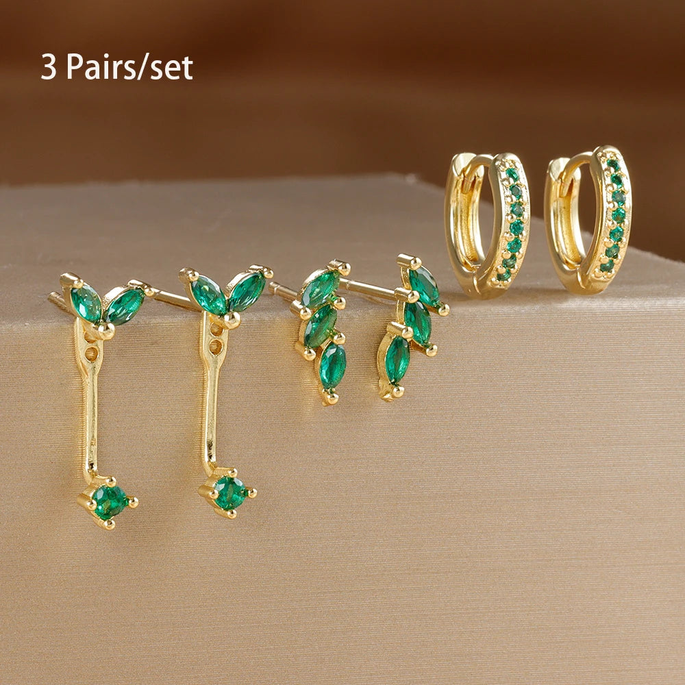 Zircon Huggies Earrings