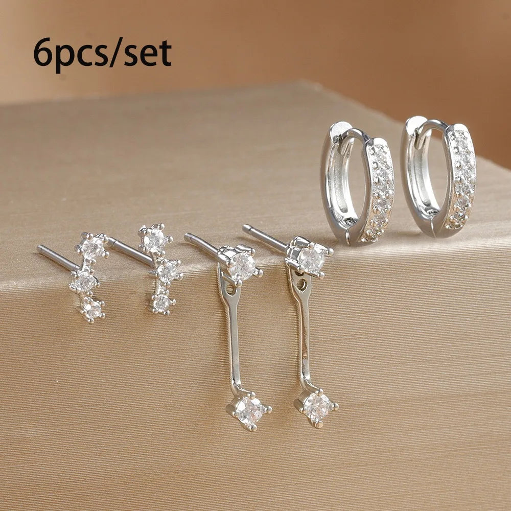 Zircon Huggies Earrings