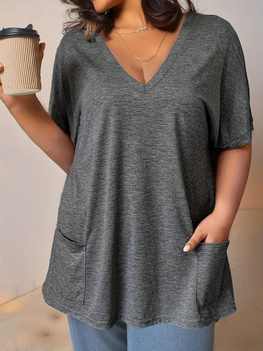 Plus Size V-Neck Tee