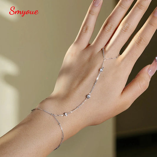 Moissanite Silver Bracelet